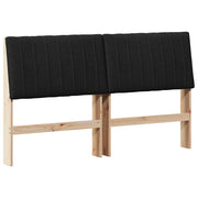 Testiera | Testata imbottita Nero 150 cm Pino massello
