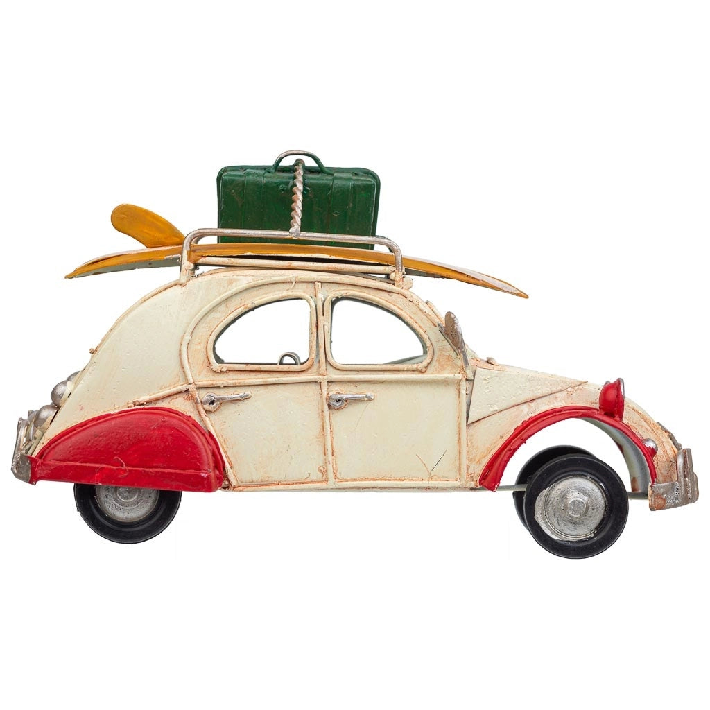 Auto in metallo marrone 16,5x7,5x9,5h