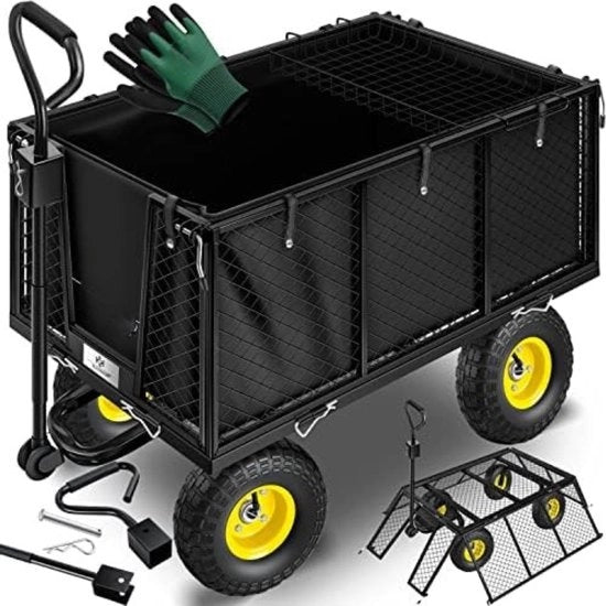 Carrello con leva di spinta