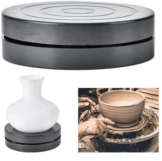 Tavolo per modellare - Dischetta rotante per sculture - Leggero e duraturo - 11,5 cm di diametro - Ideale per ceramica e arte - Adatto per..