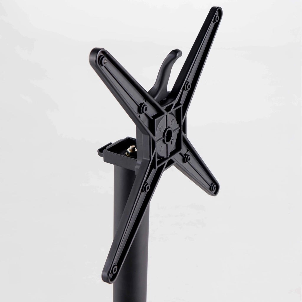 Oviala - Tavolo da giardino diam 60cm inclinabile alluminio e HPL ardesia