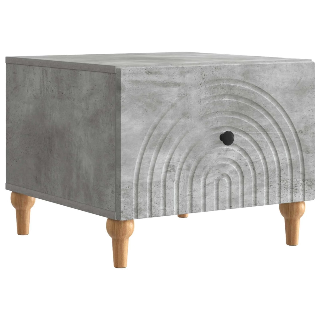 Tavolino da salotto con cassetto Grigio Cemento 49 x 50 x 40 cm 894278