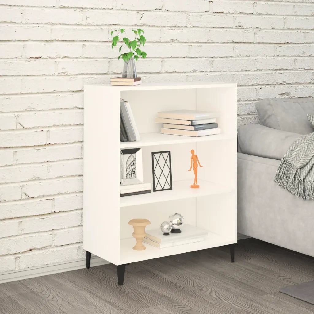 Credenza | Madia | Buffet da pranzo | Armadio da pranzo Bianca 69,5x32,5x90 cm in Legno Multistrato