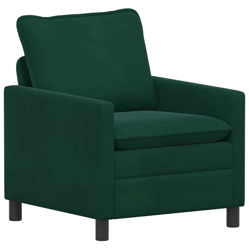 Set di divani 2 pcs Verde Scuro Velluto 3417111