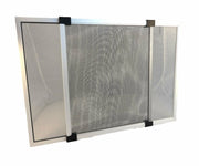 Zanzariera Estensibile Scorrevole a Pannello Finestra Porte Tapparelle Alluminio Colore Zanzariera: Grigio, Misure Zanzariera: 50L x 40H cm estensibile fino a 92 L cm