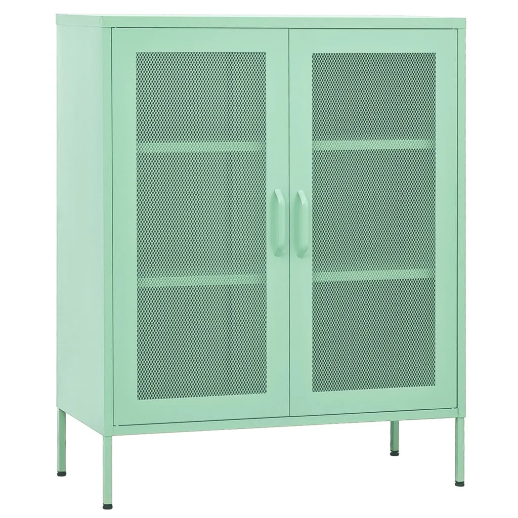Armadio di stoccaggio dal design mint moderno 80 x 35 x 101,5 cm con ripiani regolabili in acciaio mint 02_0046867