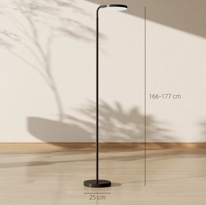 Lampada da terra LED nera con telecomando magnetico, orientabile e dimmerabile, 30W, 2800 lumen