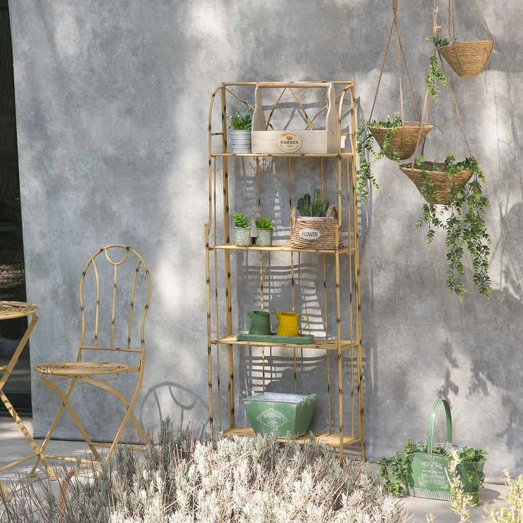 Fioriera in metallo verde 29,5/24x24x16,5/19h b:15,5x15,5
