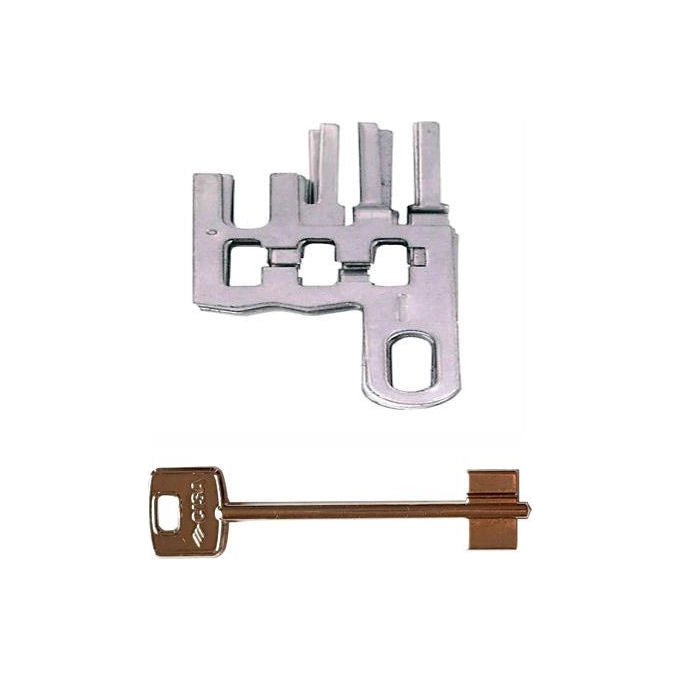 CISA 07590.12.0 Kit Ricambio Gorges per Serratura Serie 57210 con 3 Chiavi codice 1.00102.00.1 colore Nero