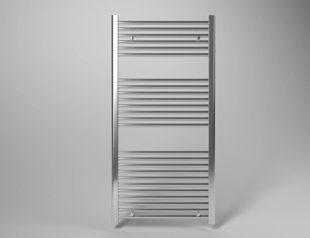 Scaldasalviette termoarredo 80x45 cm (int.40) cromato da bagno tubi dritti ROY