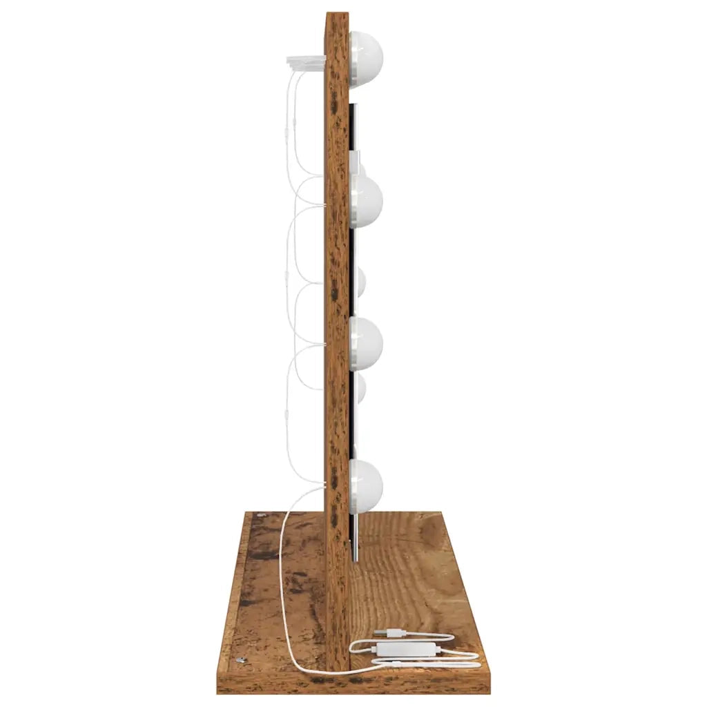 Specchio da Vanit¨¤ Rettangolare Legno vecchio 60 x 45 x 18 cm