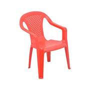 Sedia Baby Camelia rossa in plastica cm  38 x 38 x 52 h