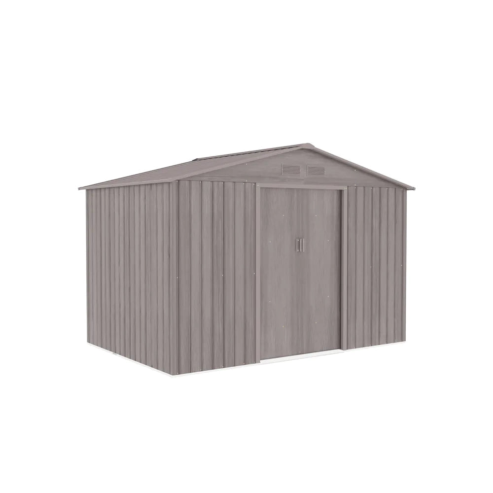 Casetta da giardino in acciaio zincato effetto legno chiaro 2,77x1,95x1,93 m - 65kg - 4,8 metri quadri