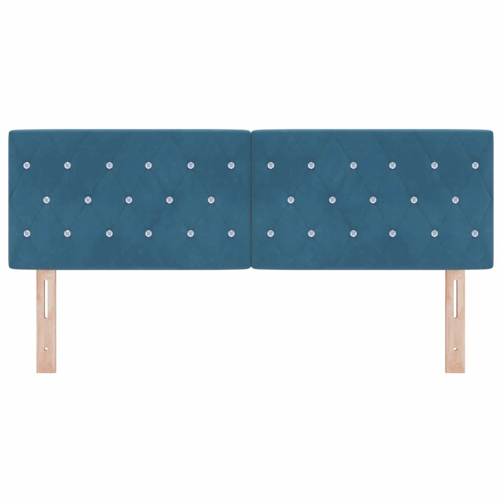 Testiera Blu Scuro 144 cm Velluto 42007091