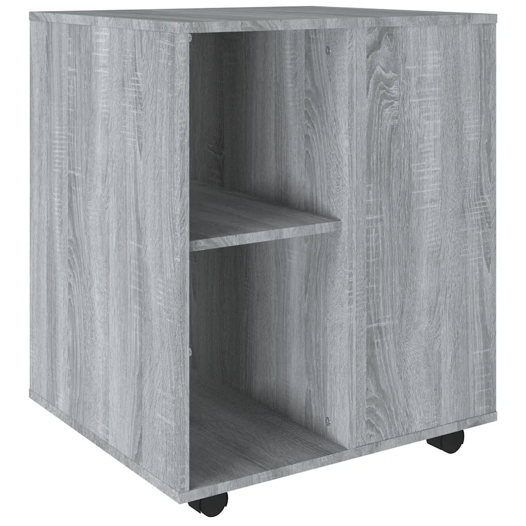 Armadietto con Ruote Grigio Sonoma 60x53x72cm Legno Multistrato 815970