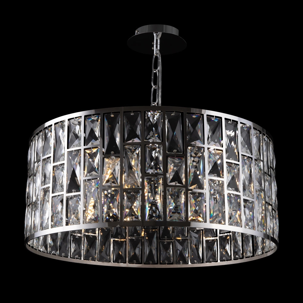 Lampadario cristallo cromato Maytoni Gelid 4xE27 Ø50