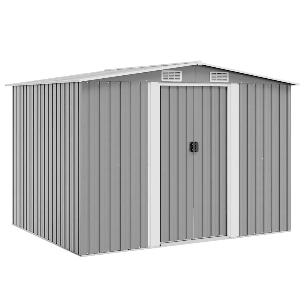 Capanno per Attrezzi in Metallo Grigio 257x205x178 cm cod mxl 65912