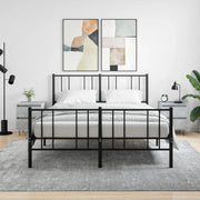 Comodini 2pz-Set di 2 Tavolino da notte Grigio Cemento 40x35x50 cm in Legno Multistrato 909331