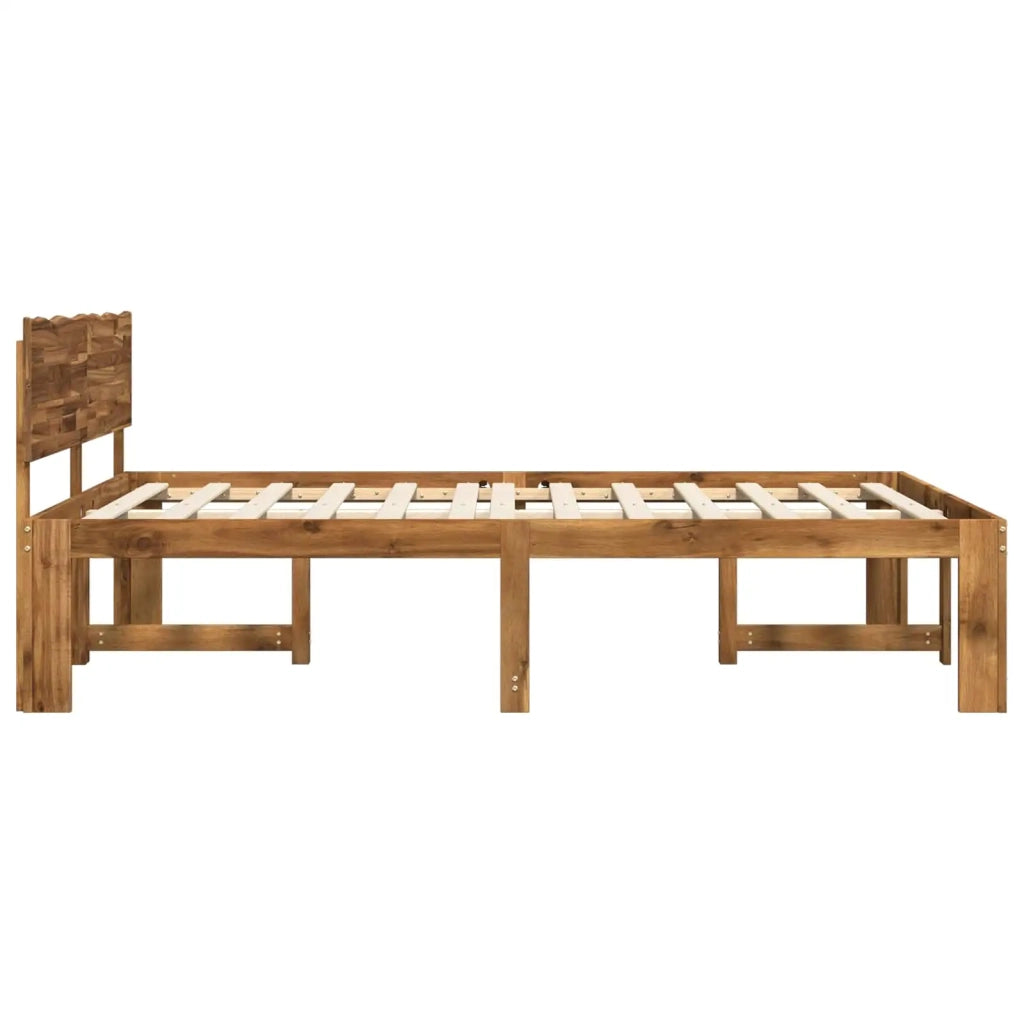 Letto matrimoniale con testiera ROSTOCK Naturale 135 x 190 cm 903447