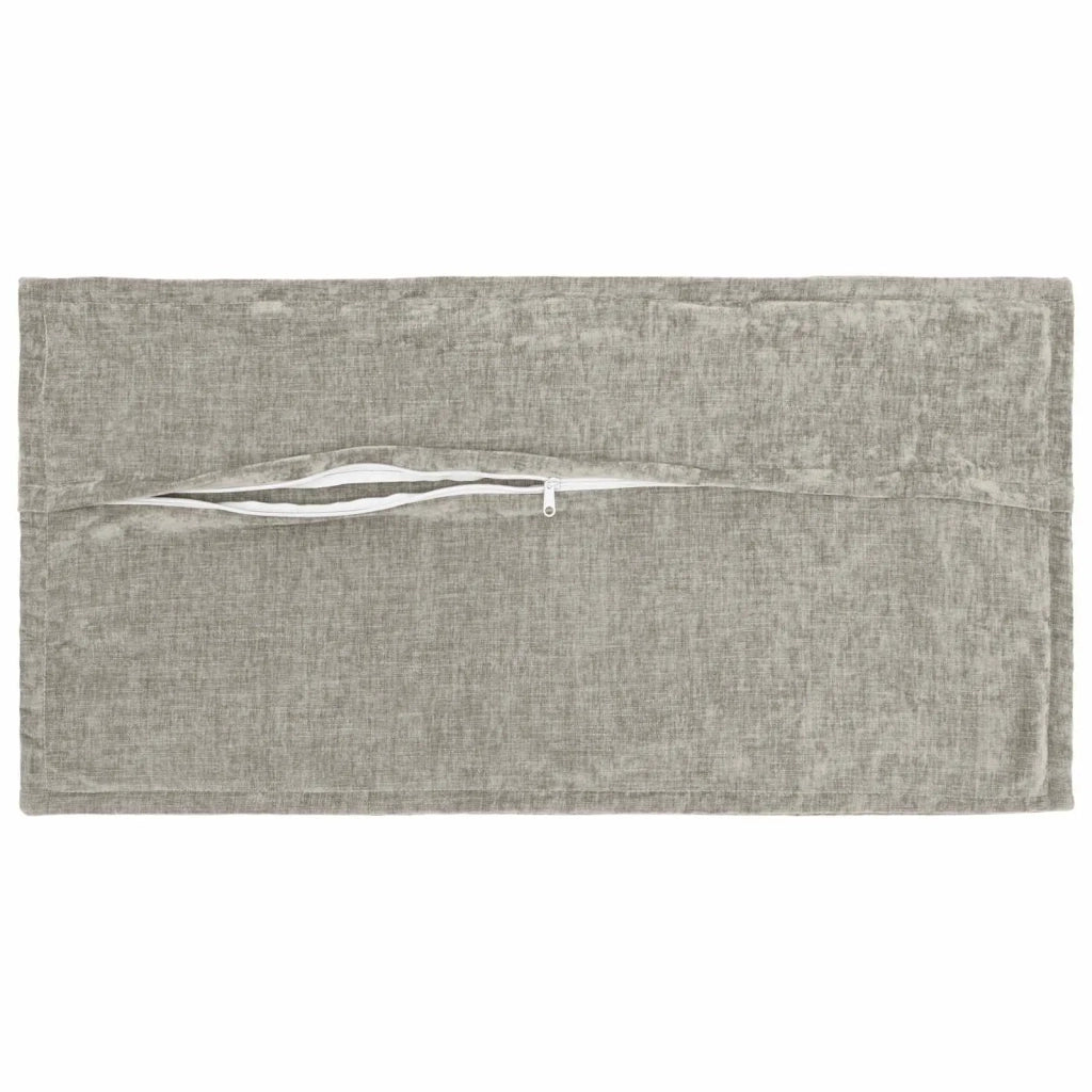 Federa 2 pz HOUTEN Grigio Chiaro 40 x 80 cm Tessuto Chenille 918226