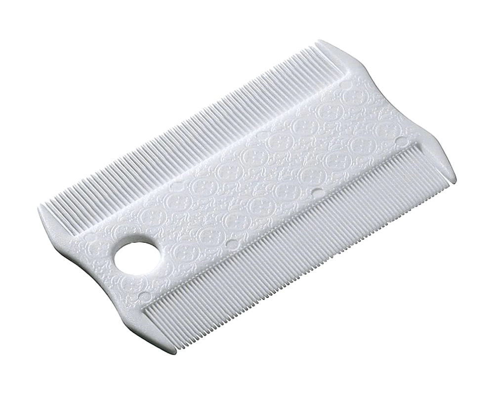 PETTINE ANTIPULCI DOPPIO PER CANI E GATTI cm 8,5x5,2x0,3h
