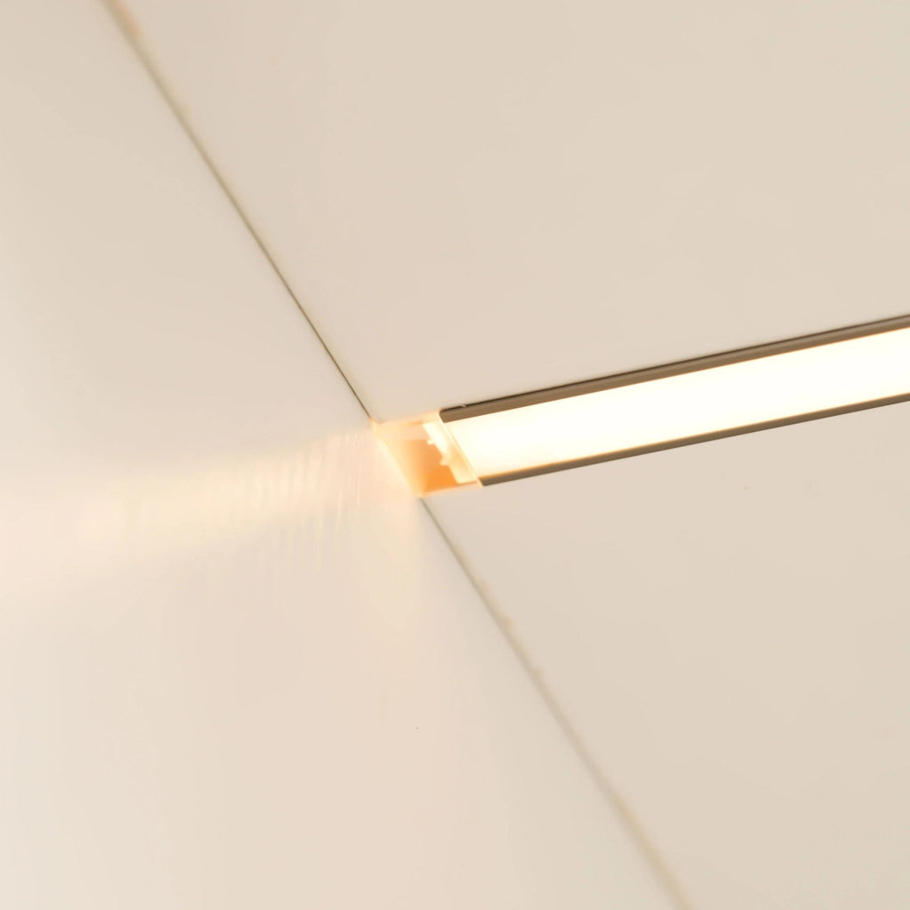 Vetrina angolare in vetro temperato bianco con LED integrati 62x35x160 cm