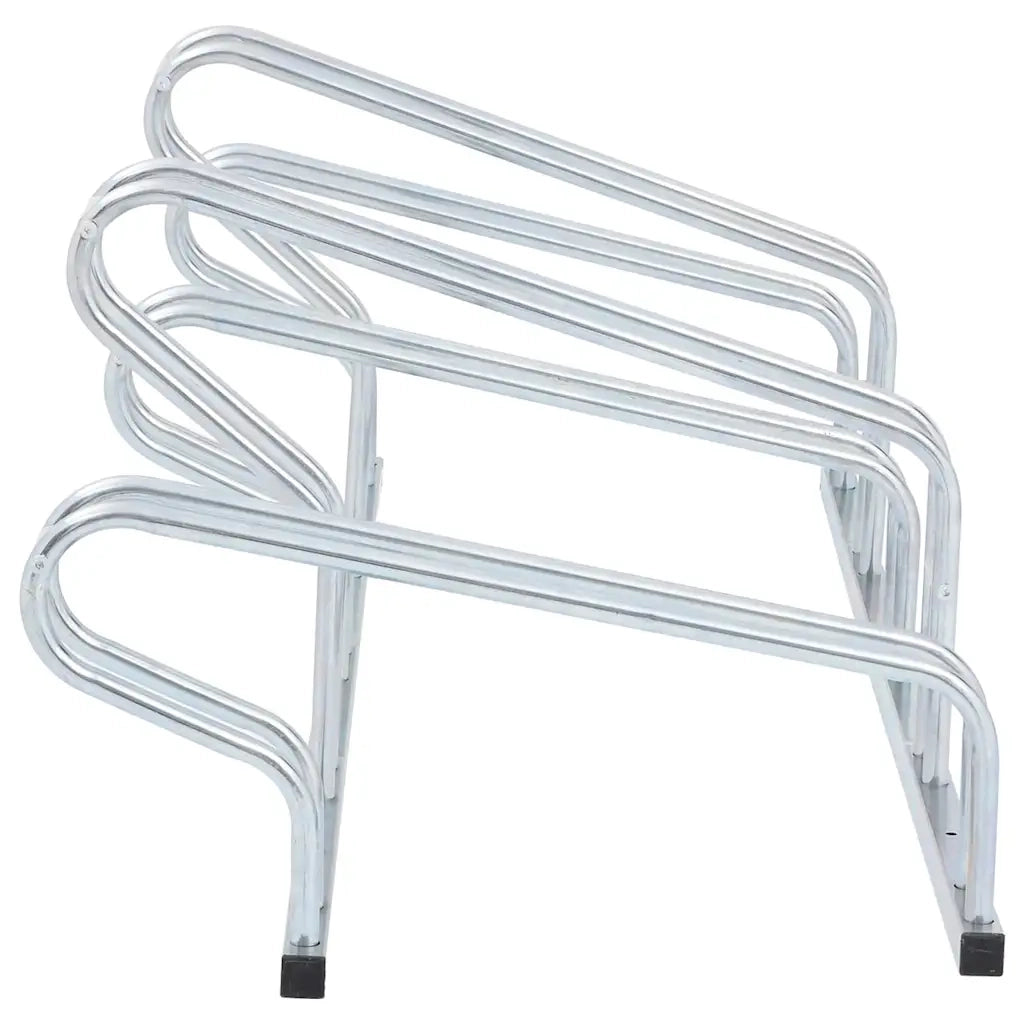Supporto per 5 Bici da Pavimento Autoportante Acciaio Zincato 4005576