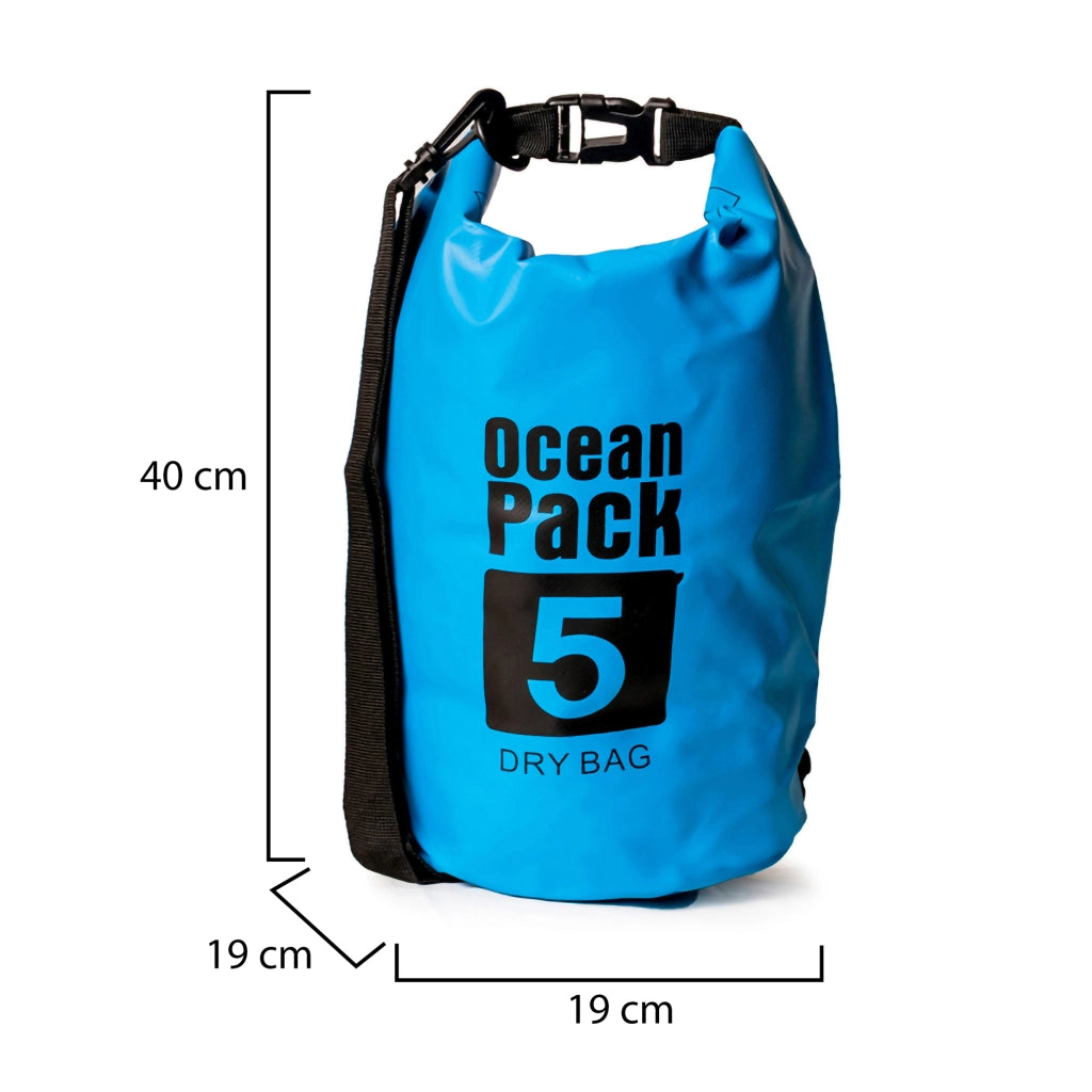 Seniliri, Borsa Impermeabile Capacità 5 lt, blu