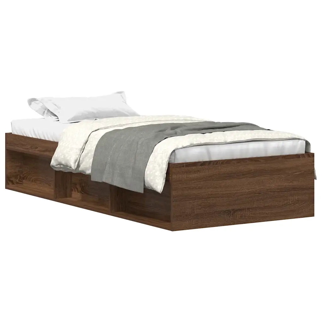 Giroletto-Struttura Letto Rovere Marrone 90x190 cm