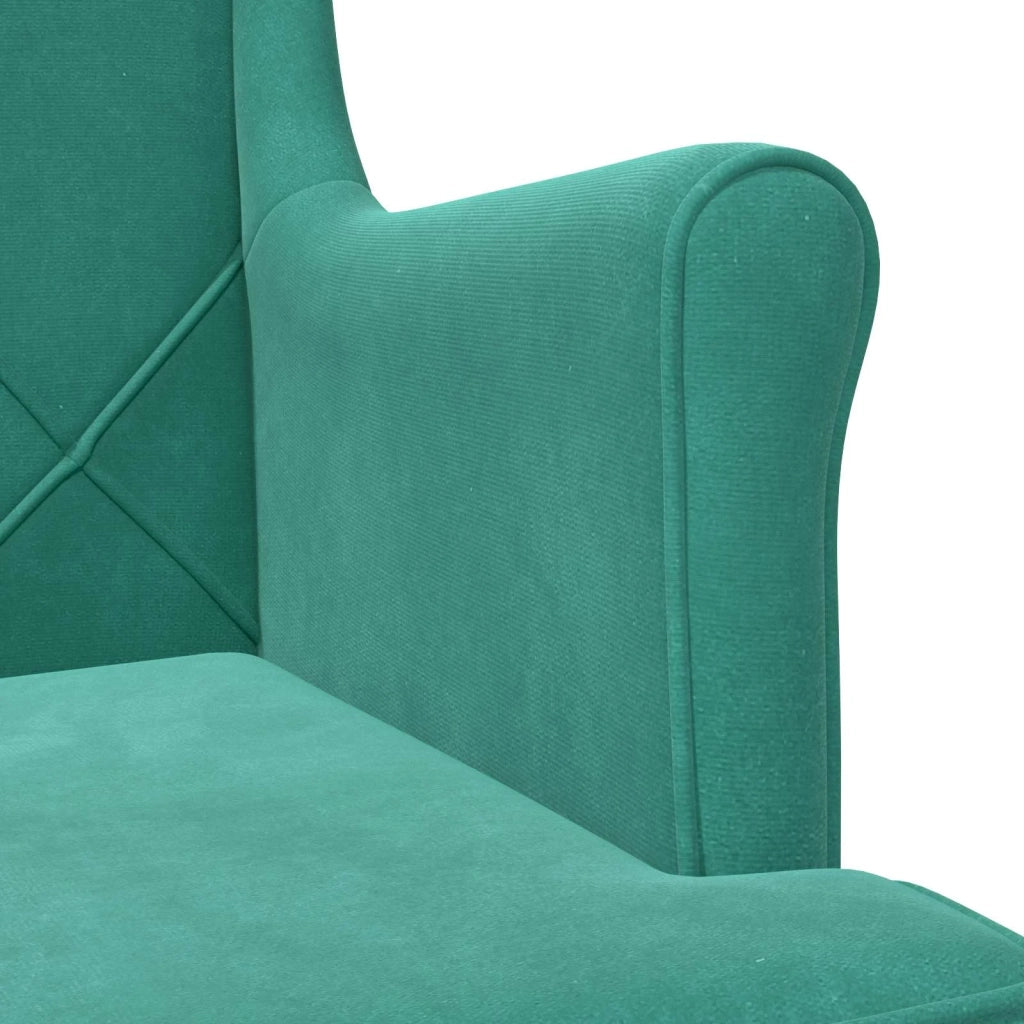 Poltrona | Sedia Relax Turchese Velluto