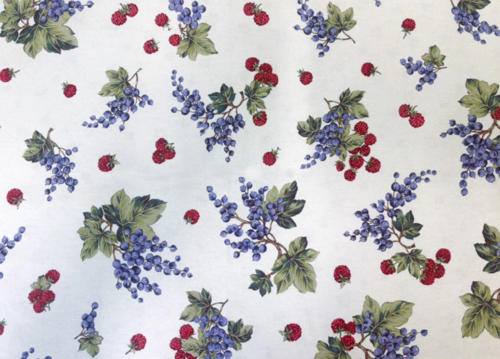 Tovaglia Per Salotto Cucina Tavolo 100% Cotone Frutti Di Bosco RP - 140x180 - Frutti Di Bosco