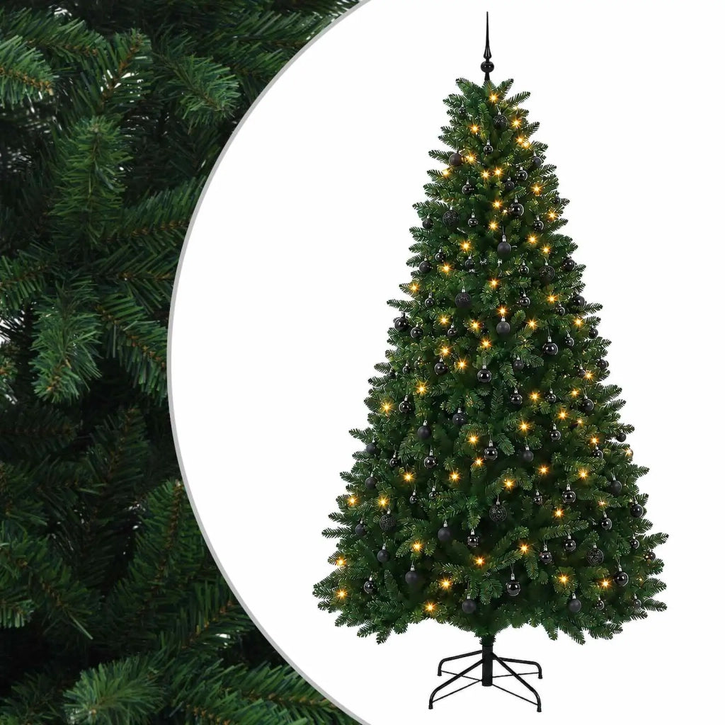 Albero di Natale artificiale verde medio con palline 300 cm 3467328
