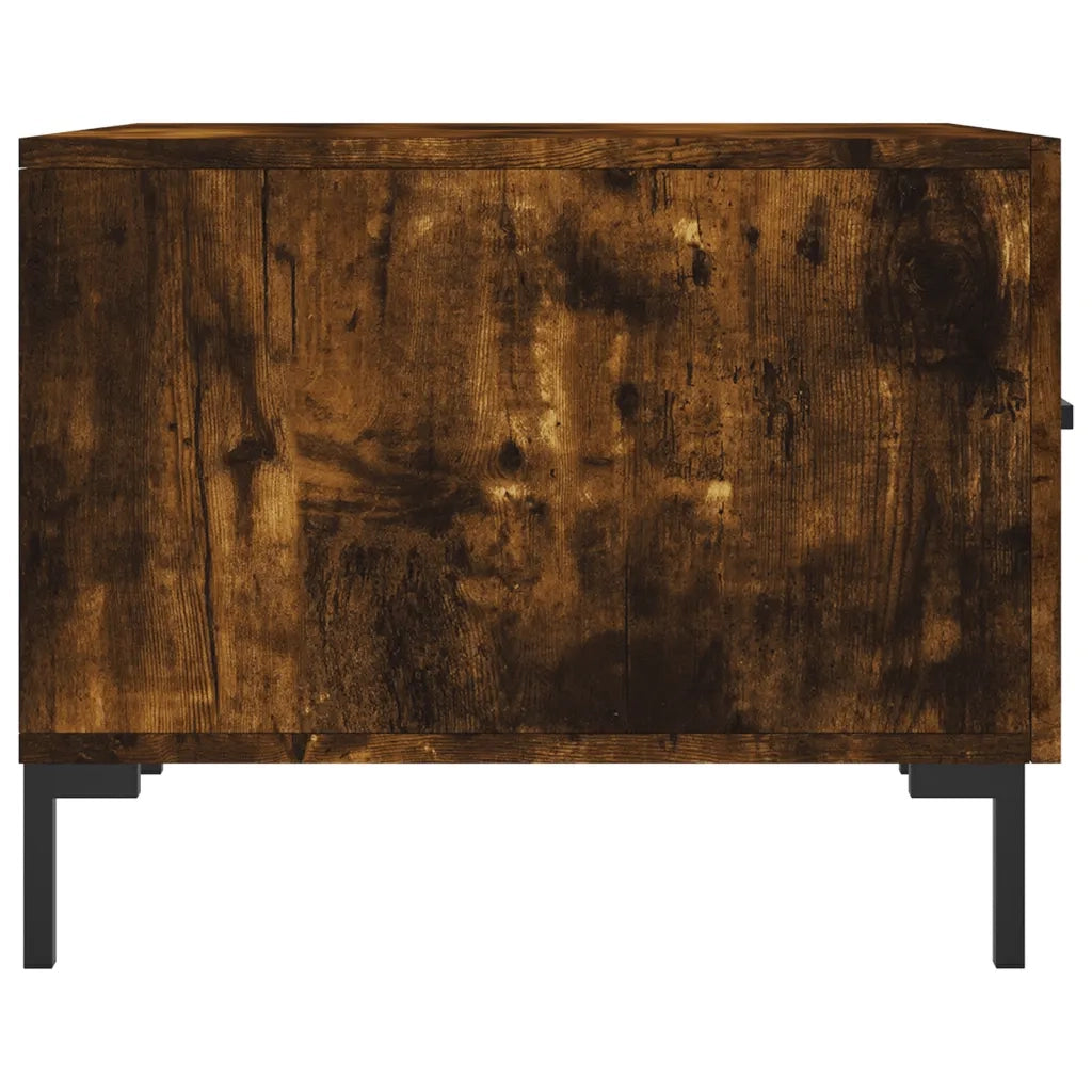 Tavolini Salotto 2 pz Rovere Fumo 50x50x40cm Legno Multistrato 829423