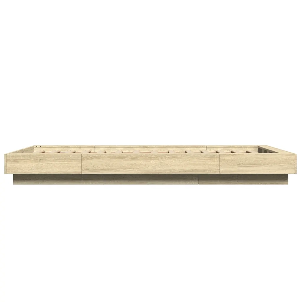 Giroletto Luci LED Rovere Sonoma 90x190 cm in Legno Multistrato 3281149
