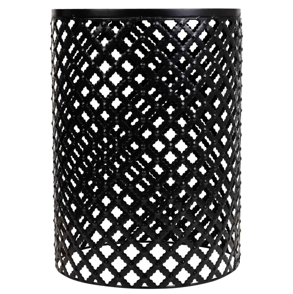 Set di 2 supporti in mosaico nero e metallo