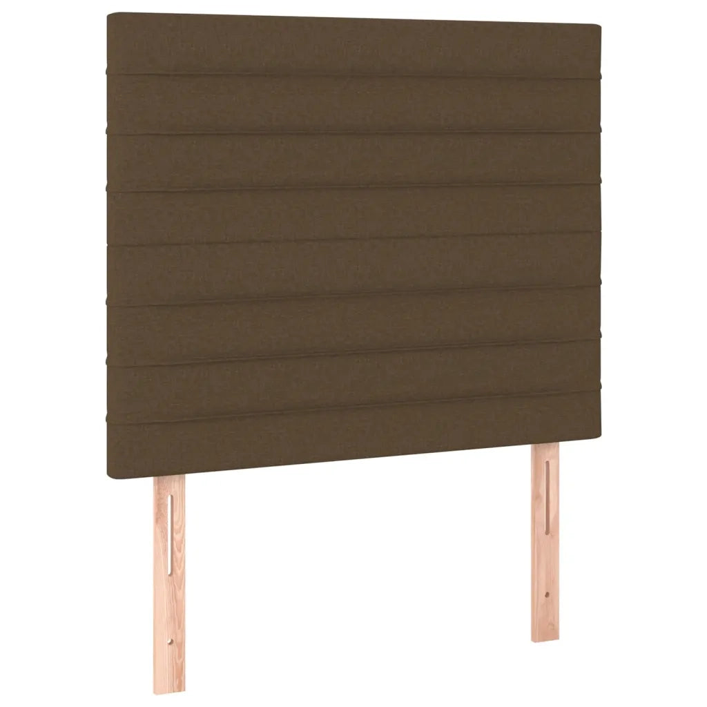 Giroletto a Molle con Materasso Marrone Scuro 90x190cm Tessuto 3132036