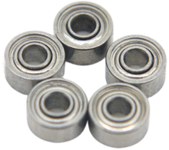 ONF3 - Rullo a gomma profondo - Piccolo rullo - Ideale per installazione verticale - 5x10x4mm - Acciaio Argento - Livello di rumore basso - Adatto per dispositivi...