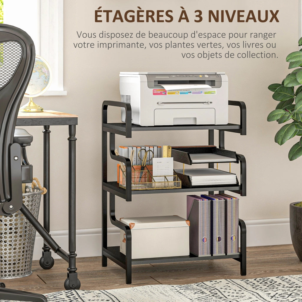 Libreria scaffale 3 livelli ¨C Minimal ¨C metallo nero 55x40x77