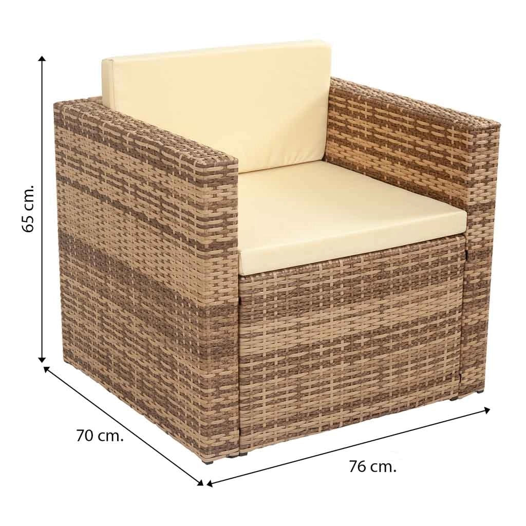 Set tavolo marrone, divano e 2 poltrone