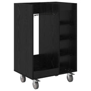 Armadio per Golf con ruota Rovere Nero 65 x 45 x 98 cm CFW4604429