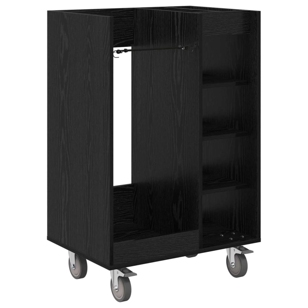 Armadio per Golf con ruota Rovere Nero 65 x 45 x 98 cm CFW4604429