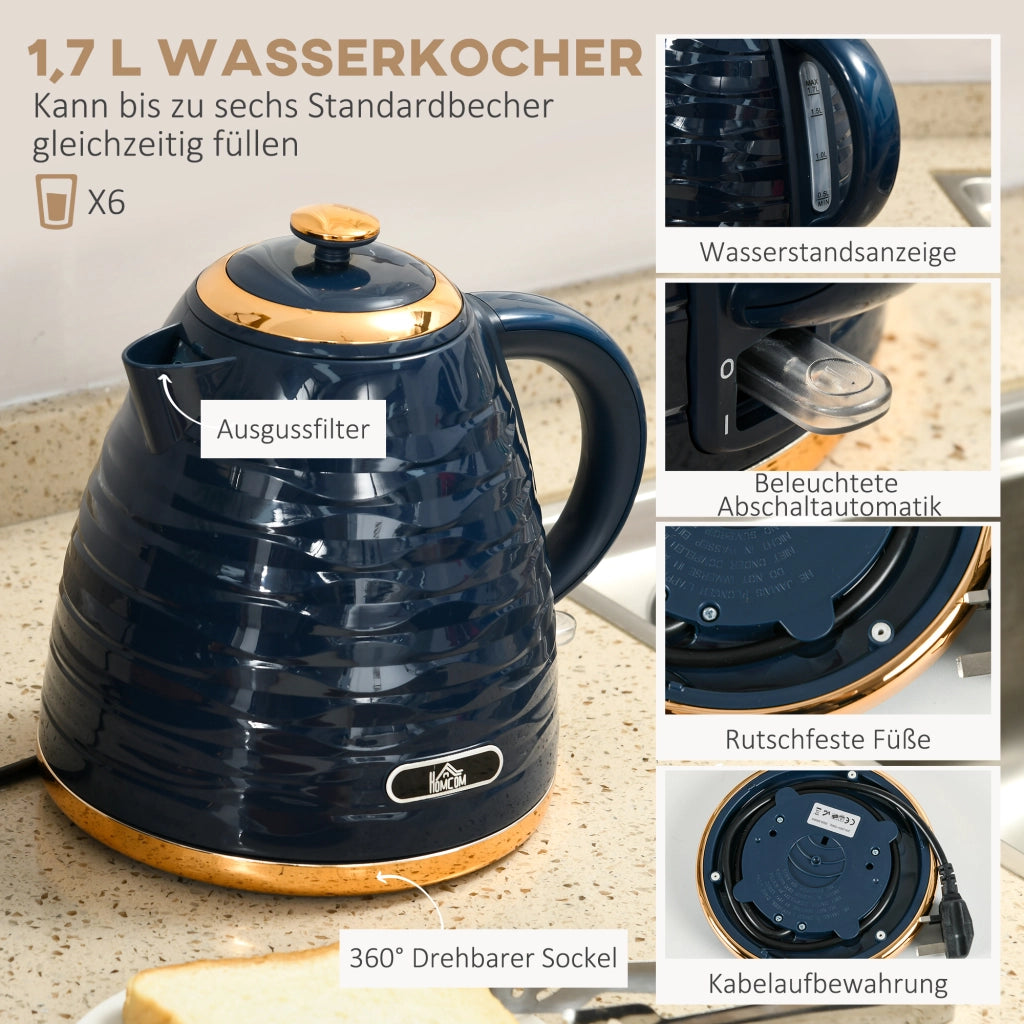 Tostapane e Bollitore 2 in 1 ¨C Minimal ¨C Blu