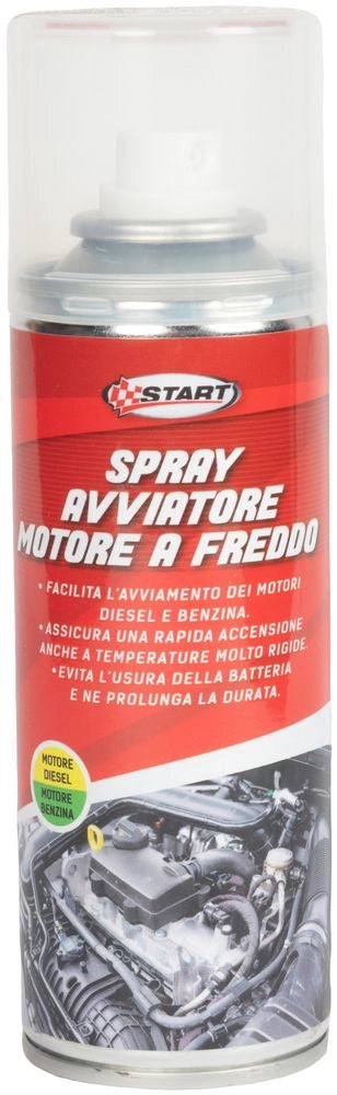 Spray Avviatore Motore a Freddo 200 ml Diesel e Benzina