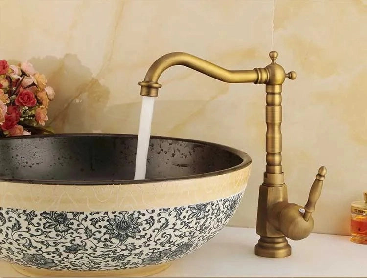 Rubinetto Da Lavabo Bona Old Gold High