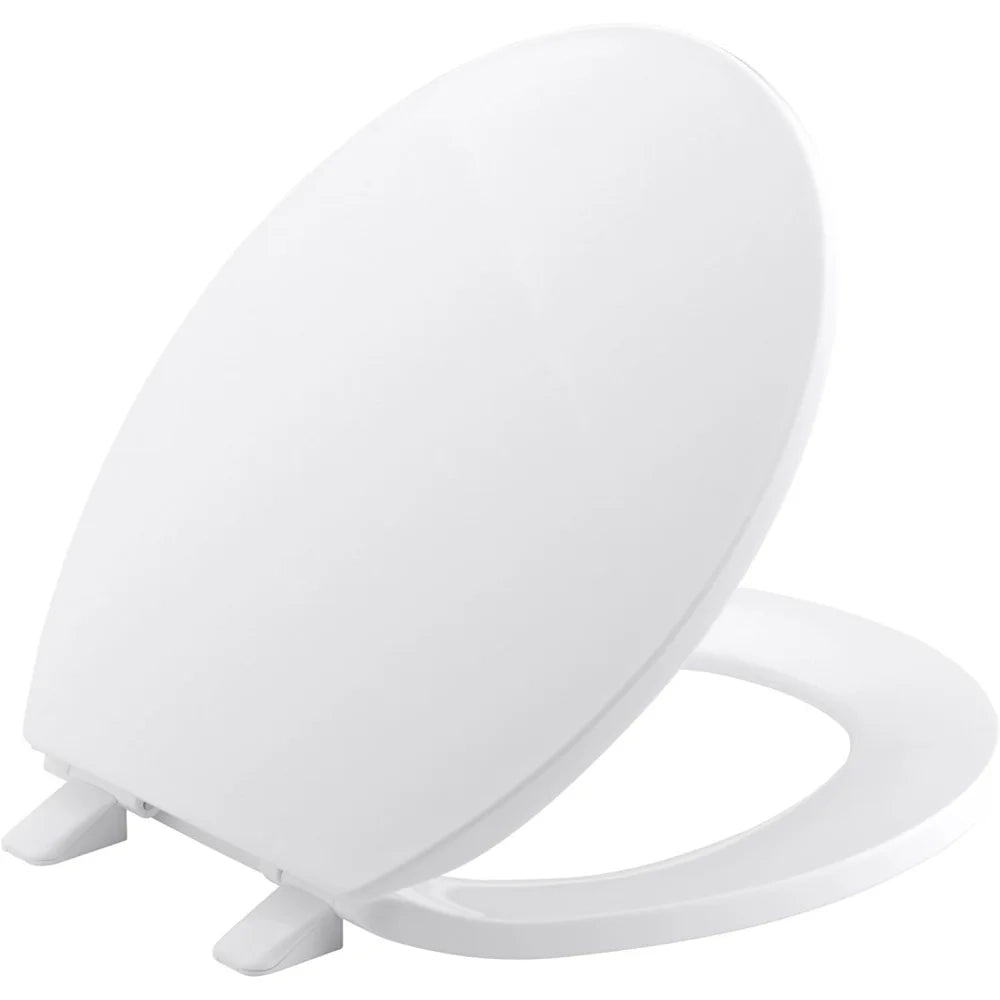 Sedile wc bianco, durevole, regolabile, copriwater a chiusura ra