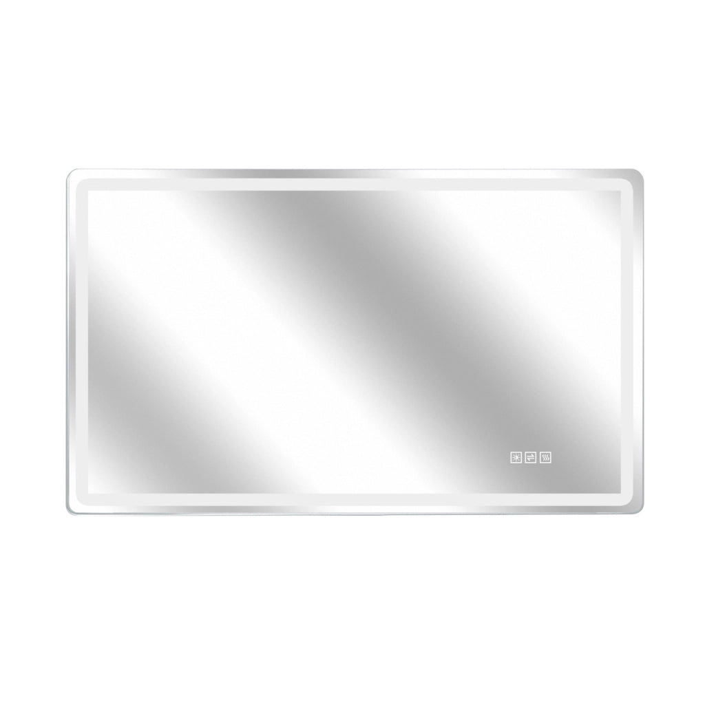 Specchio LED bagno 60x100 cm antiappannamento IP44