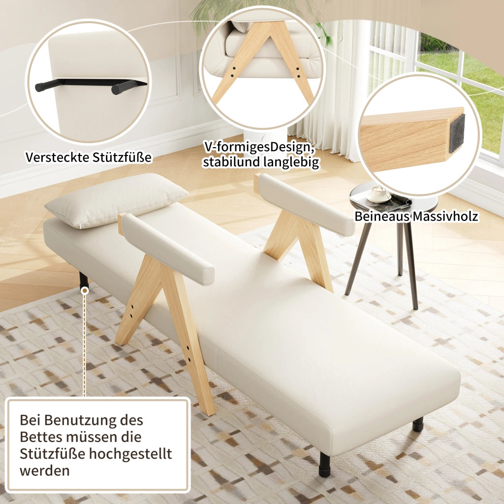 Poltrona Letto Singola Pieghevole ¨C MINIMAL ¨C Tessuto Imbottito