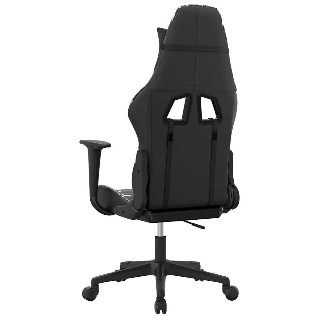 Sedia da Gaming | Sedia da e-sports Nero e Mimetico in Similpelle
