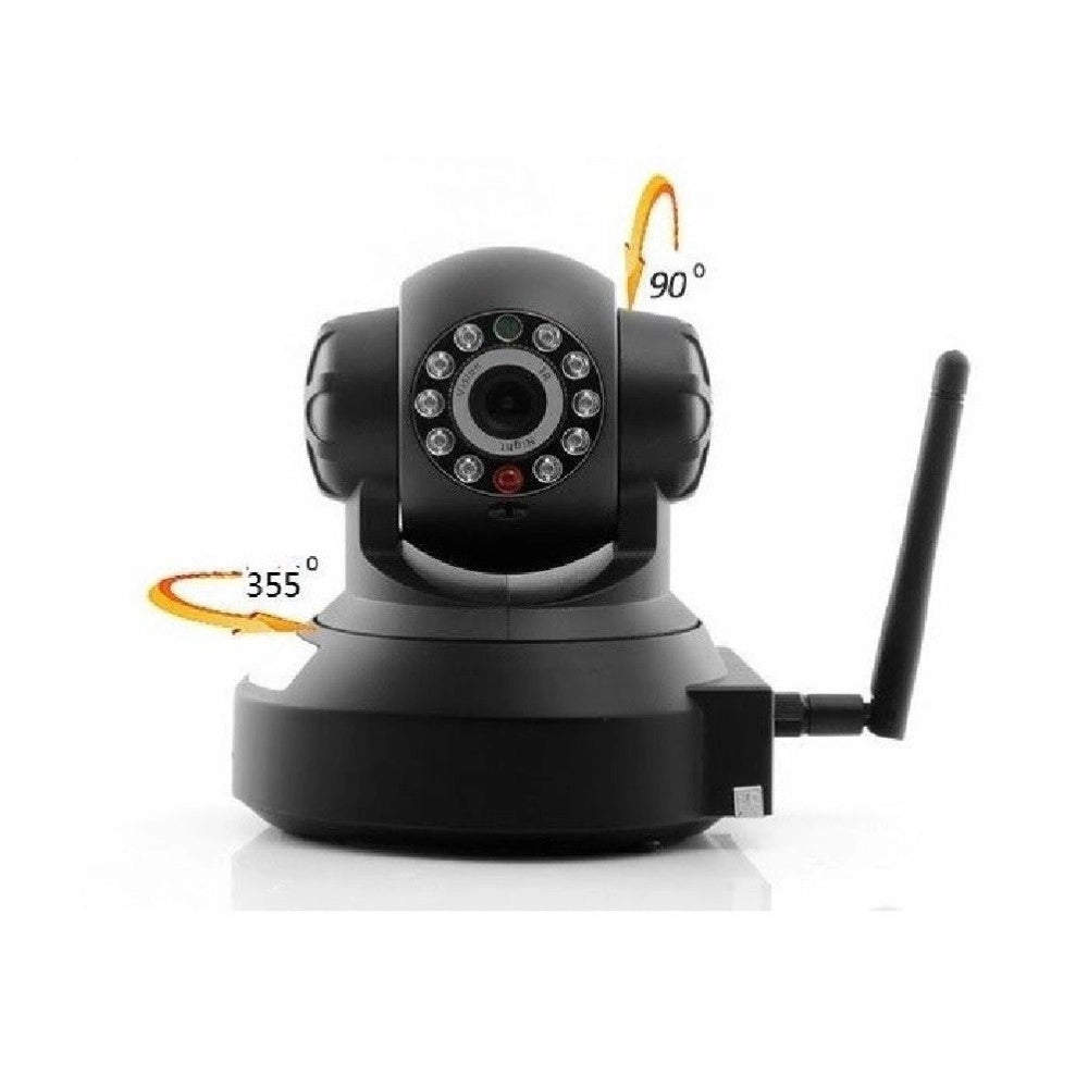 Trade Shop - Telecamera Di Sorveglianza Ip Cam Hd 720p Wireless Led Ir Lan Motorizzata Wifi -