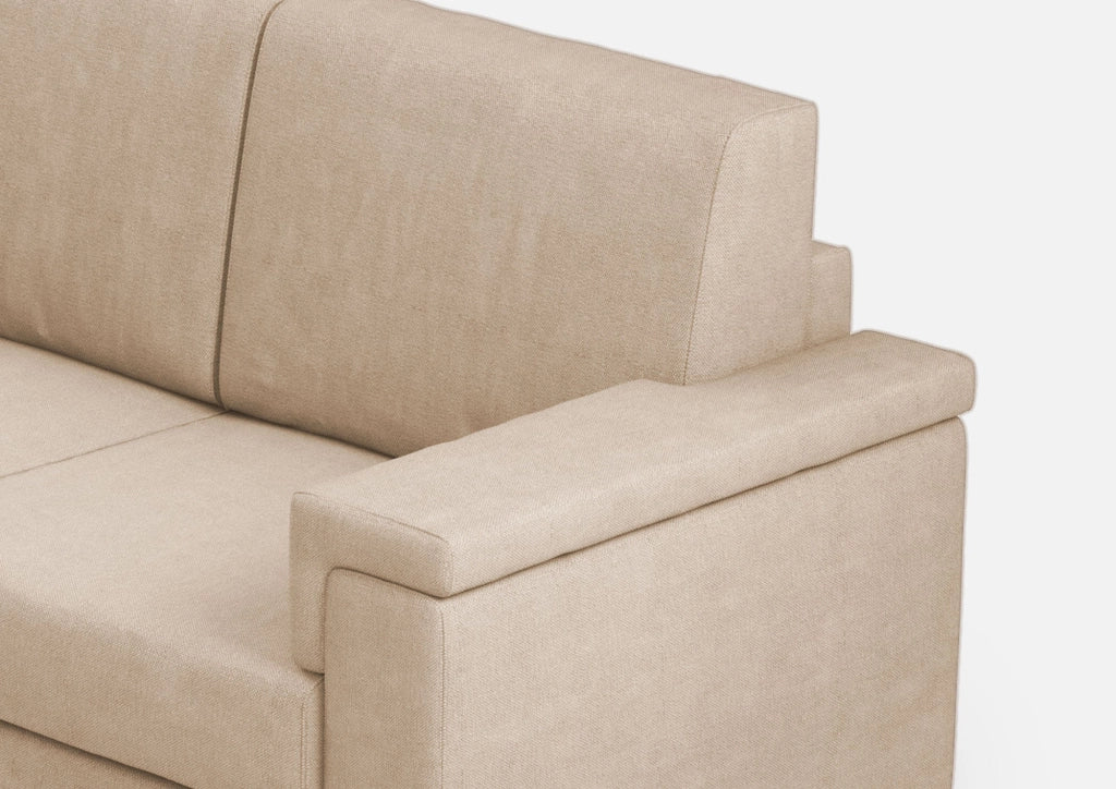 Divano 2 Posti 168x85x85 cm Marrak in Tessuto Beige